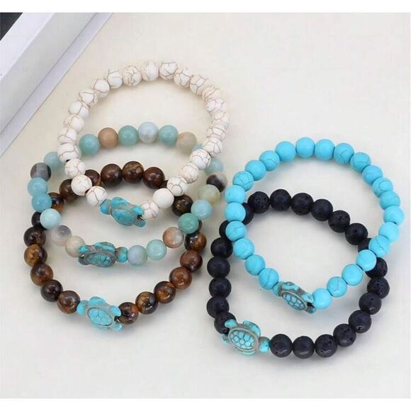 5 Piece Turtle Bracelets - Picture 4 of 8